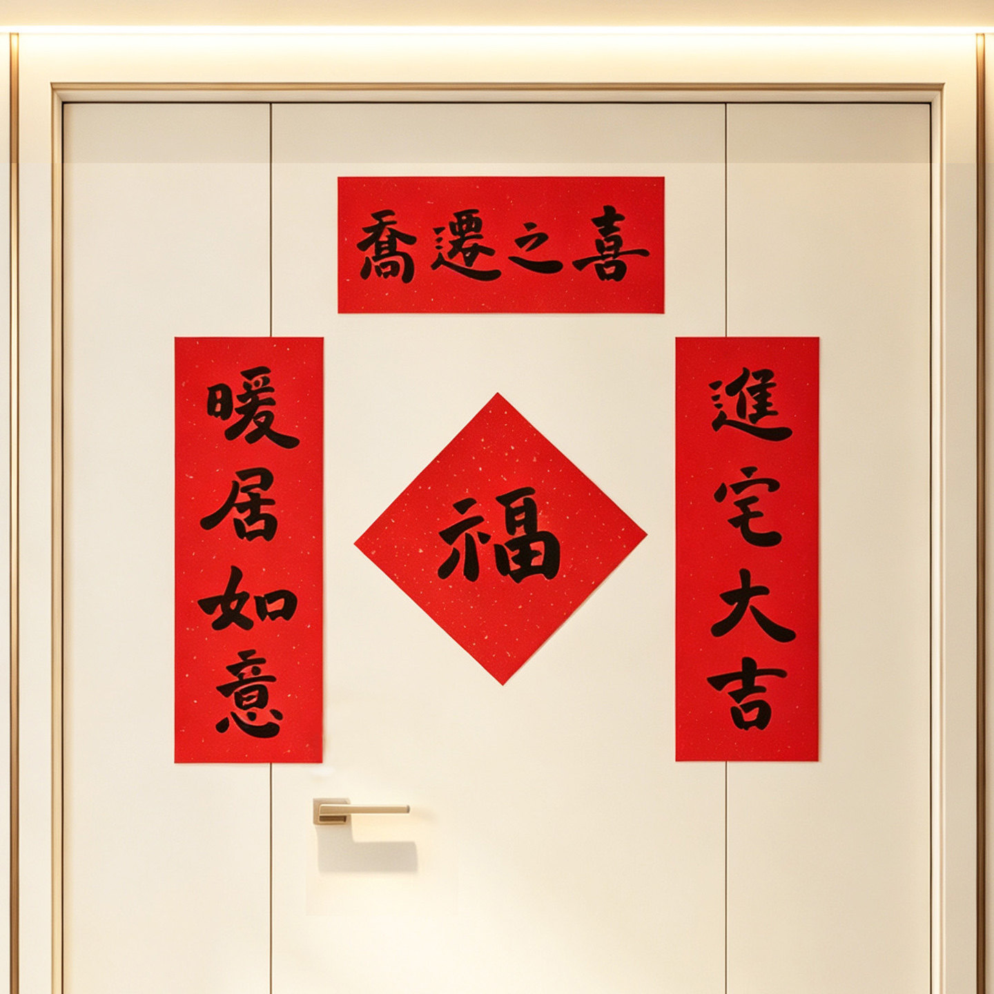 乔迁对联乔迁之喜新居对联搬家对联入户门乔迁新居入宅入伙新家