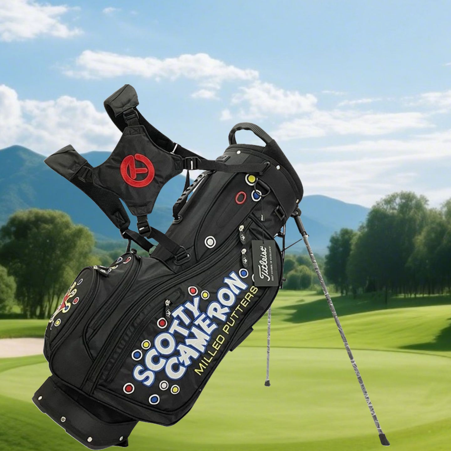 2025新款高尔夫球包男女款小丑小马支架包轻便防水标准球杆包双肩