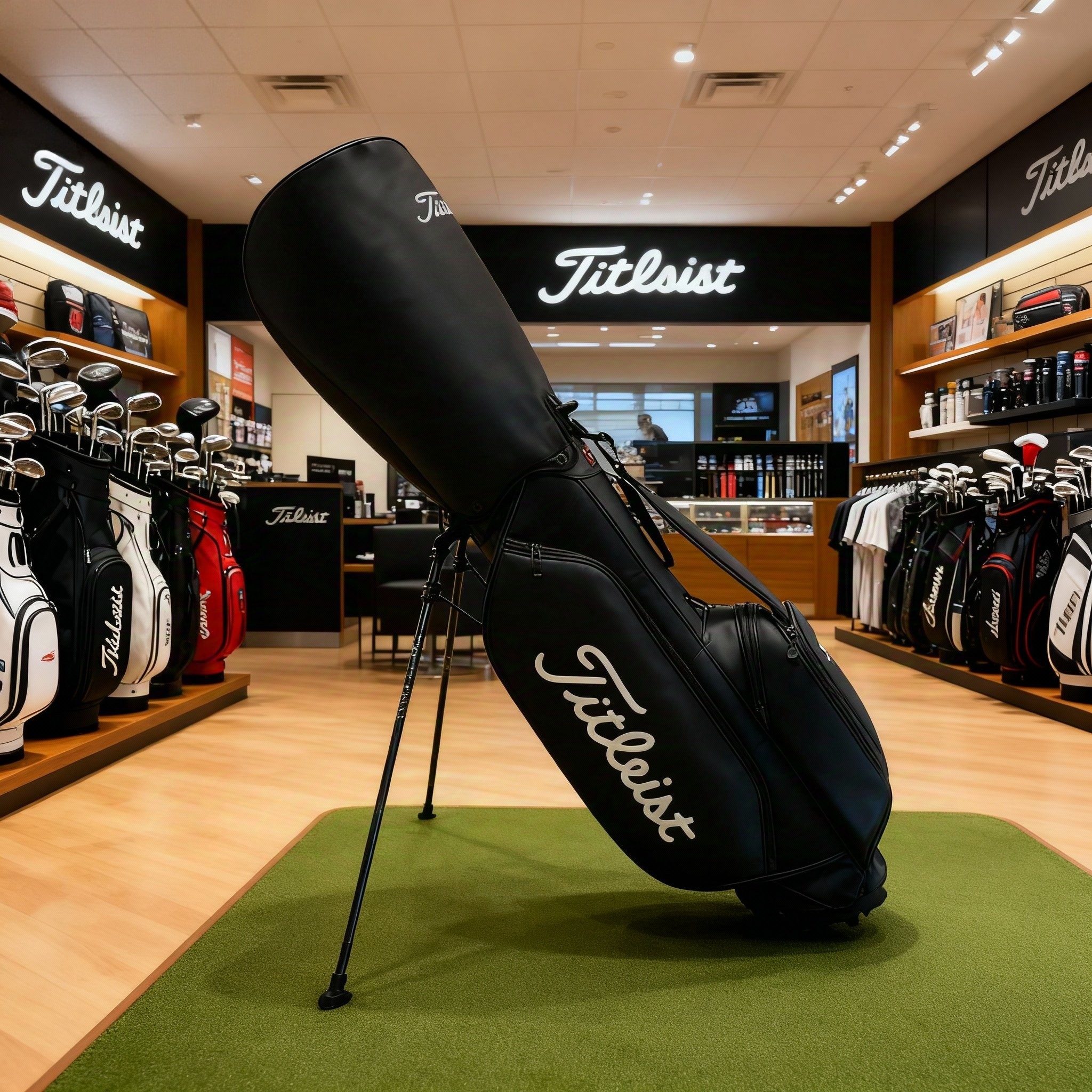 titleist新款高尔夫球包男士便携耐用5系支架包golf大容量球包