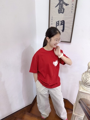 棉T恤(宽松版，不要拍大，看详情胸围尺寸。姐姐留S,162.100斤)