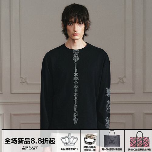 S45水洗做旧拿破仑权杖修身长袖
