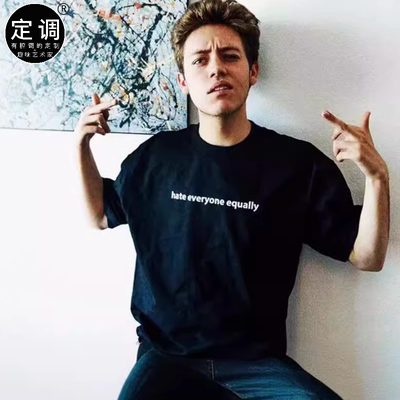 hate everyone equally美剧无耻之徒shameless卡尔卡神短袖t恤棉