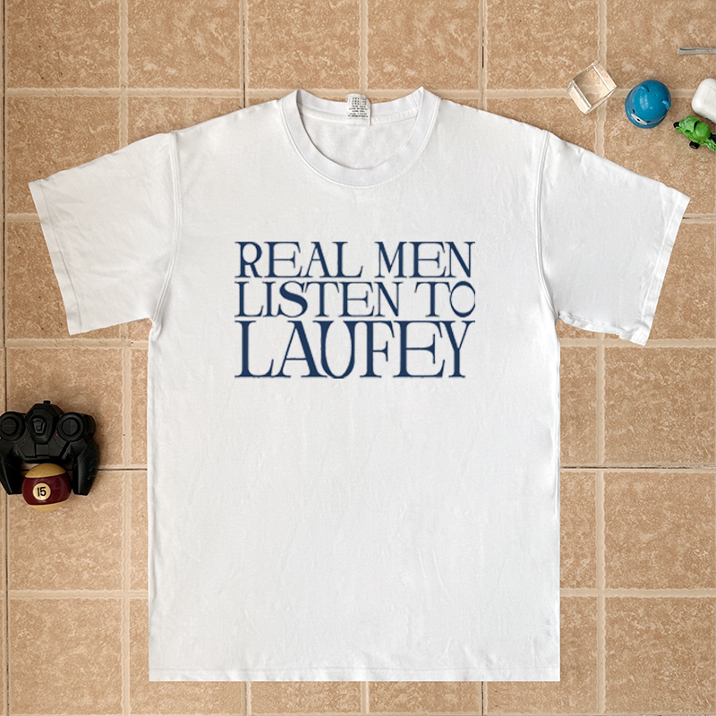 REAL MEN LISTEN TO LAUFEY 林冰演唱会同款短袖T恤纯棉应援服图片