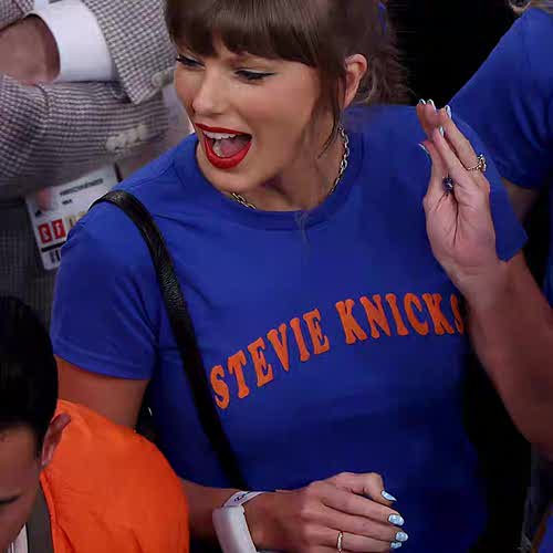 Stevie knicks 泰勒斯威夫特taylor短袖T恤宝蓝色霉霉尼克斯篮球