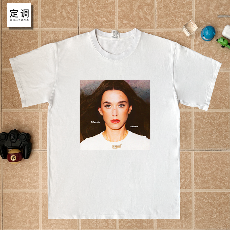 katy perry凯蒂佩里水果姐bandaids专辑封面同款短袖t恤纯棉上衣