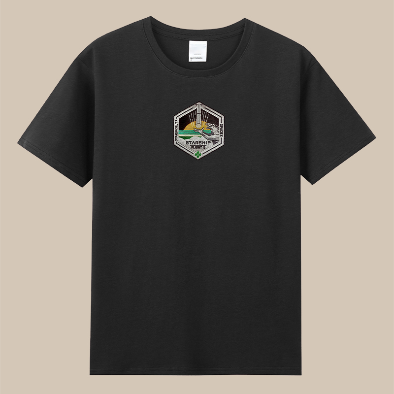 SpaceX星舰向火星进发纪念T恤DIY