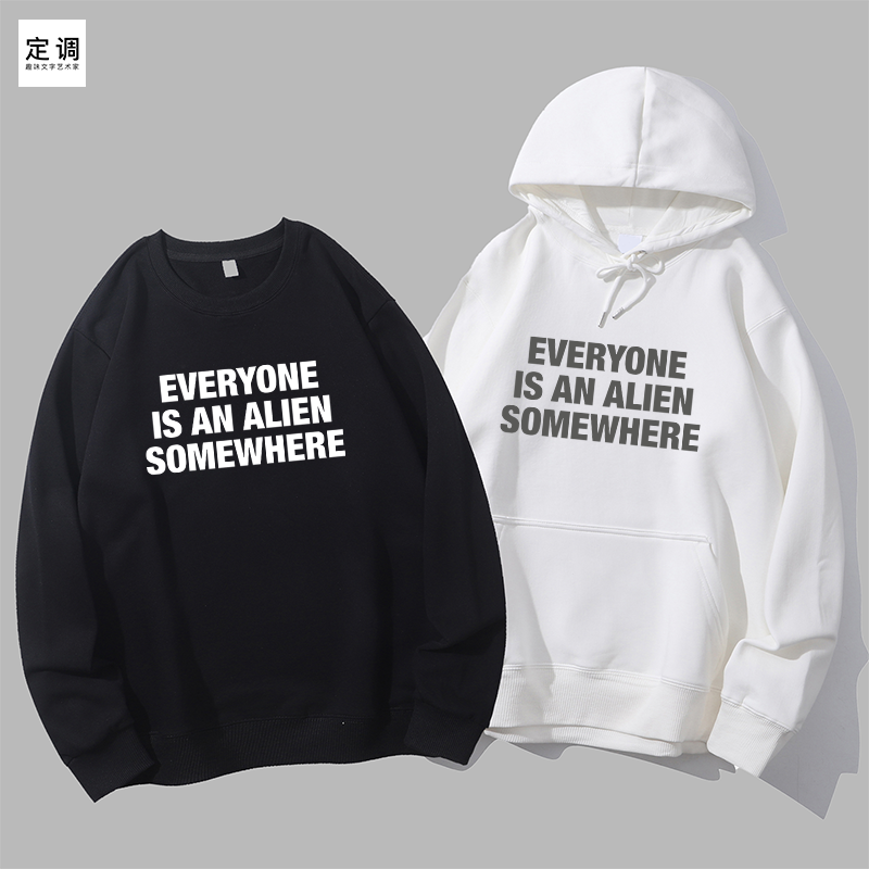 everyone is an alien somewhere酷玩乐队ColdPlay英文演唱会卫衣