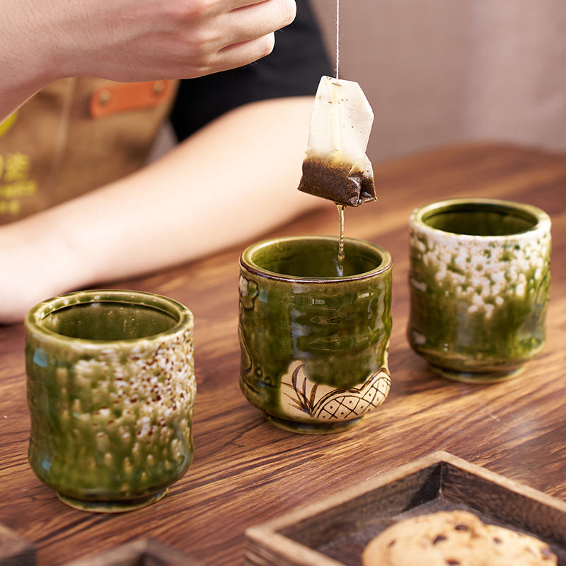 织部烧日式陶瓷茶杯个人专用杯手握杯陶瓷无把杯喝茶杯子茶杯茶具,餐饮具,茶杯,淘宝优惠券,粉丝福利购,淘宝优惠卷