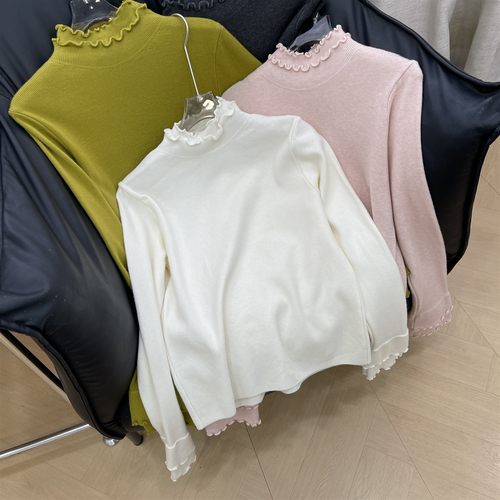 衬衫纯色小众百搭时尚小众2025秋季显瘦打底衫女 K#16