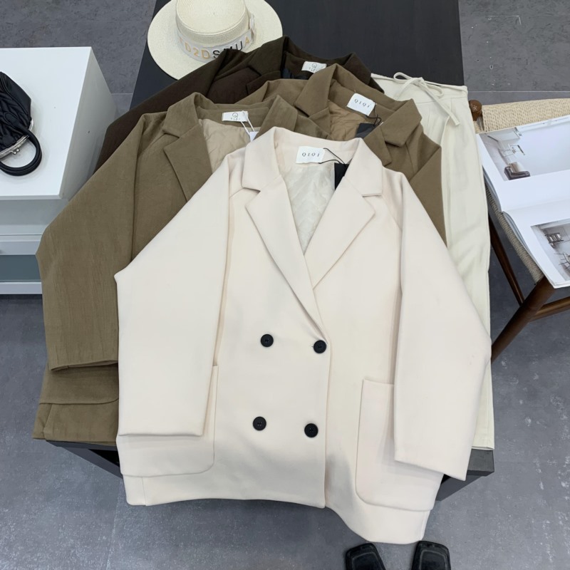 1.08kg高级感休闲宽松西装外套冬季新款气质上衣 L#8