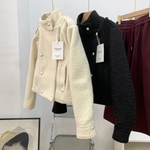 春节发货秋冬新款韩版宽松显瘦长袖上衣女小众百搭外套K#4