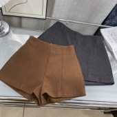 纯色休闲短裤 女2026新款 高腰显瘦百搭气质短裤