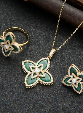 欧式ins吊坠意大利工艺锆石