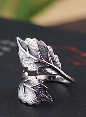 古银铺纯银复古泰银S925工艺戒指