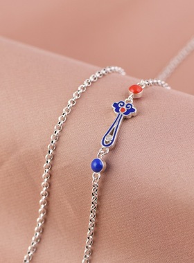 时尚复古简约o字链纯银百搭女款