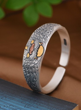 貔貅银手镯复古工艺时尚设计女款