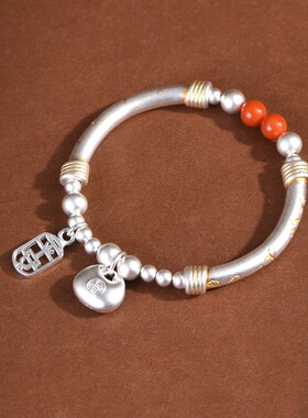 小众设计手工编绳弯管描金工艺女