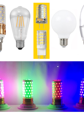 E14LED蜡尾尖泡5W7W9W12W节能龙珠光头强彩色灯泡G4G9光源