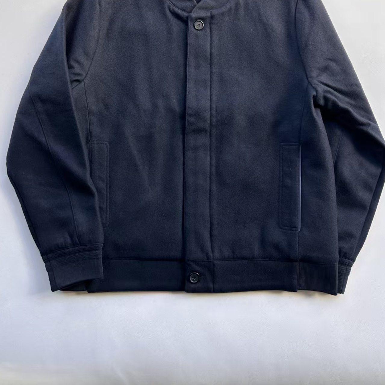 du家！男士羊毛毛呢飞行员夹克冬装外套棒球立领上衣