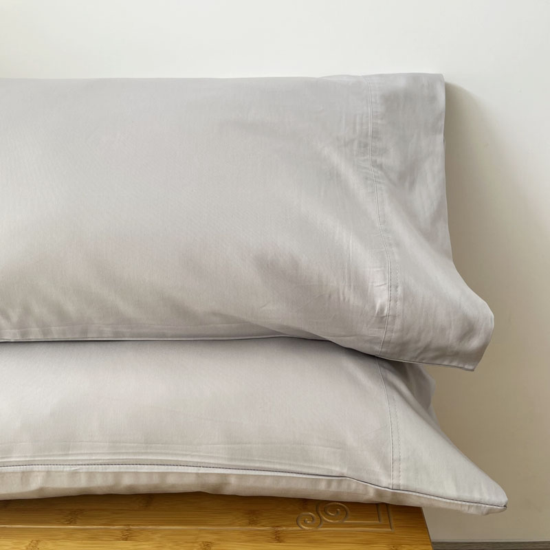 竹棉竹纤维纯色抗菌单人枕头套