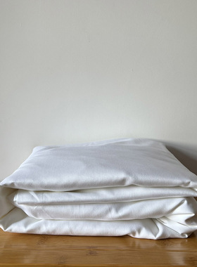 外贸出口80支丝滑贡缎纯棉白色150X200CM床笠 柔软全棉酒店床垫套