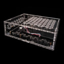 MATX主板FLEX小1U电源全透明亚克力有机玻璃水晶个性 DIY电脑机箱