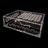 MATX主板FLEX小1U电源全透明亚克力有机玻璃水晶个性 DIY电脑机箱