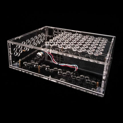 MATX主板FLEX小1U电源全透明亚克力有机玻璃水晶个性DIY电脑机箱