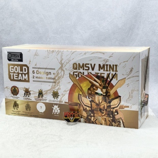有货 万代 QMSV MINI GOLD TEAM 金色战队 神 拂晓高达 盲盒手办