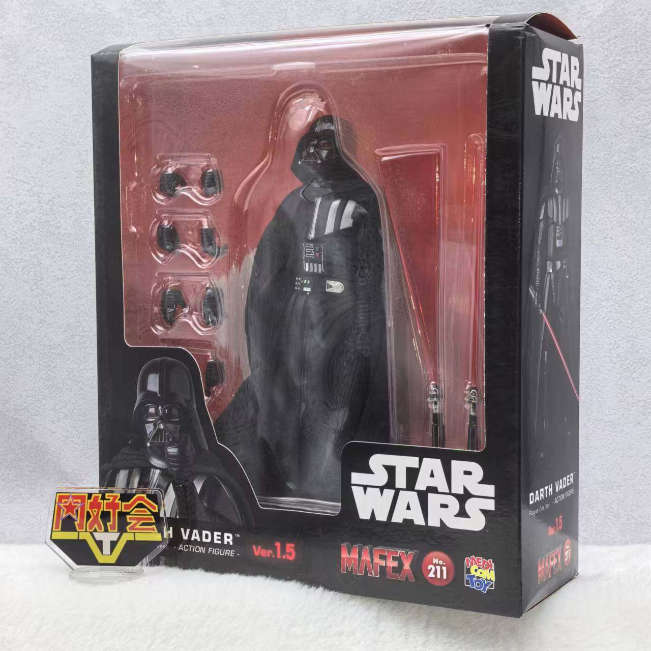 现货 Medicom MAFEX 星球大战侠盗一号 达斯维达 黑武士 1.5 手办