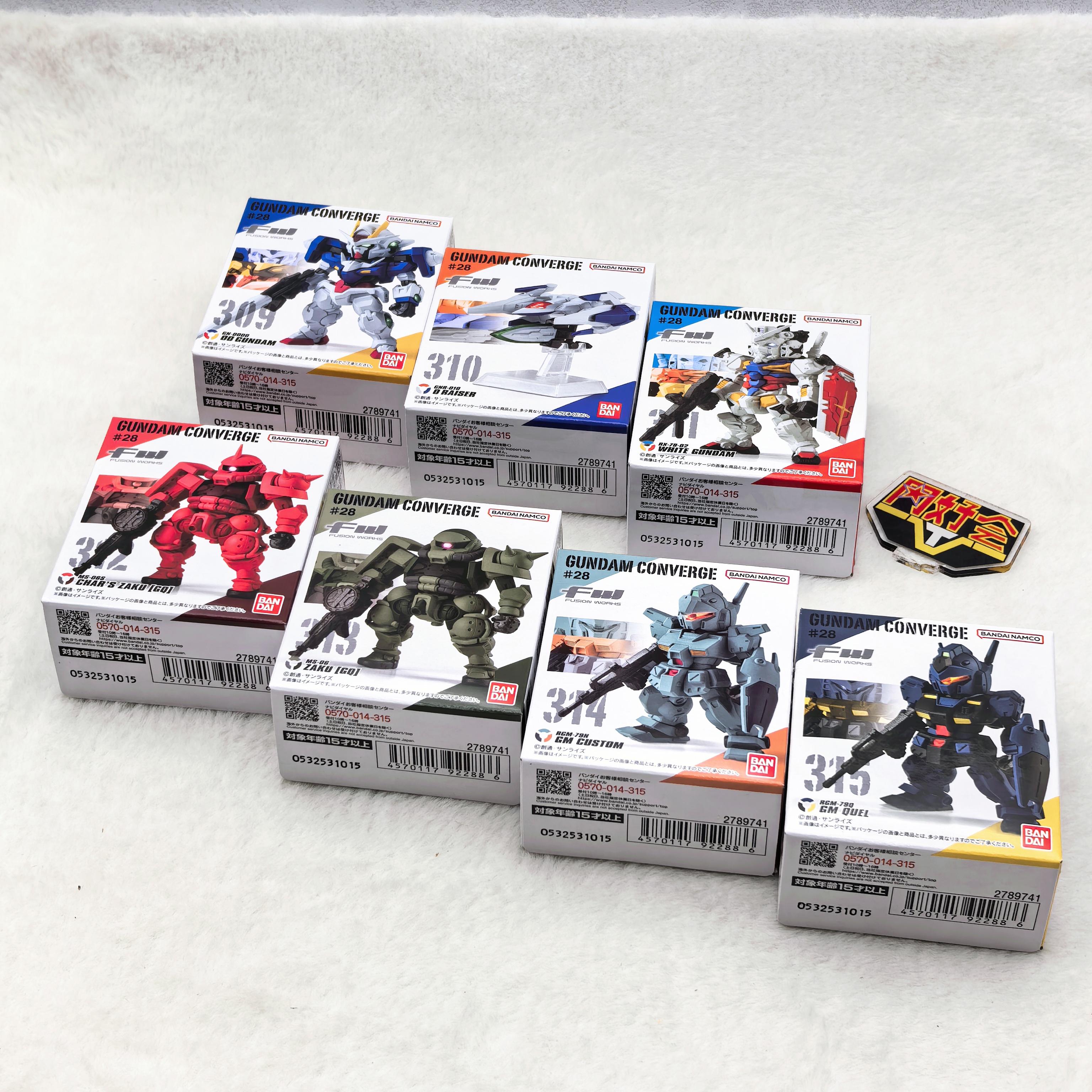 万代食玩FW高达摆件