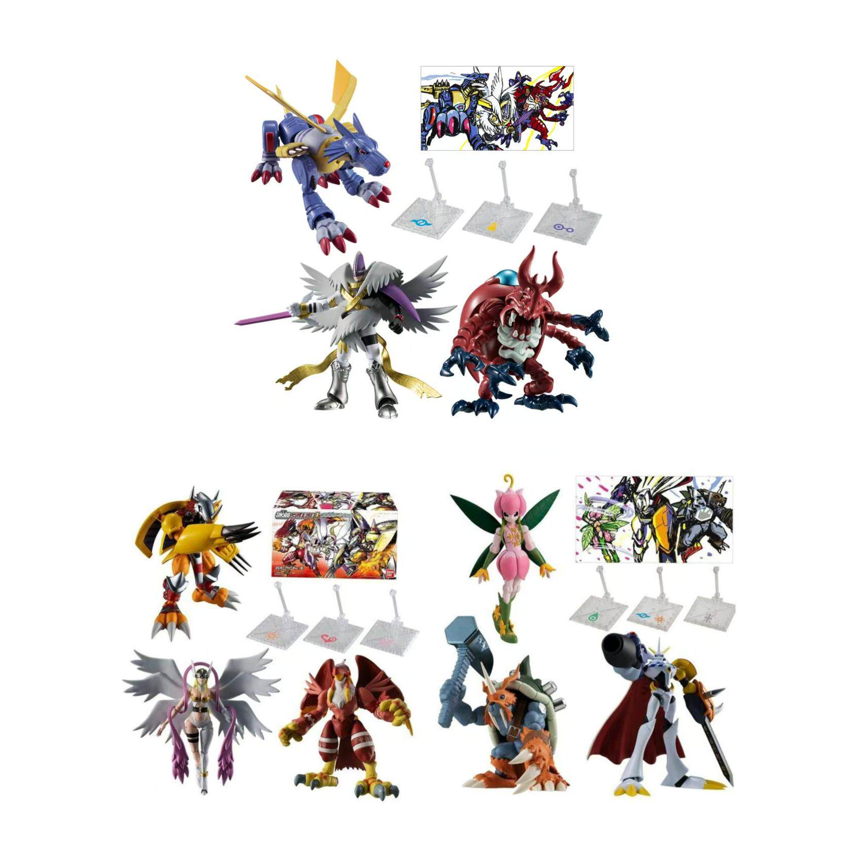 现货 万代 食玩 掌动 数码宝贝 pb 1/2/3弹 暴龙奥米茄仙女伽偻达