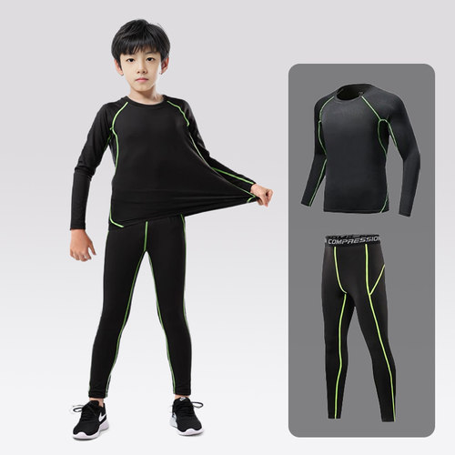 儿童足球训练服套装秋冬男女童