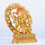 Бронзовая король Конг Бодхисаттва Будда Статуя тибетской тантрической статуи тибетской этнической статуи посвящена полному золоту Непала