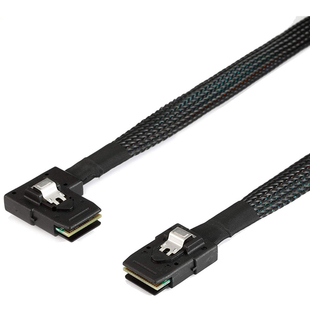 MINI SAS SFF-8087直头转SAS SFF-8087左弯服务器 连接线
