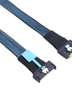 PCIE MCIO 5.0 SFF-8654 8I转SAS4.0SFF-8654 8i 74P服务器转接线