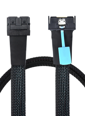 PCIE Gen5 MCIO 8i转8X双口MINI SAS HD SFF-8643服务器转接线