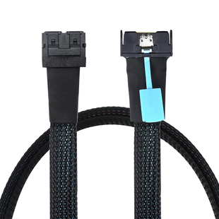 PCIE Gen5 MCIO 8i转8X双口MINI SAS HD SFF-8643服务器转接线