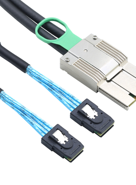 PCIE MINI SAS SFF-8088 8X I/O 68P转2个SAS 8087 36P 4X连接线