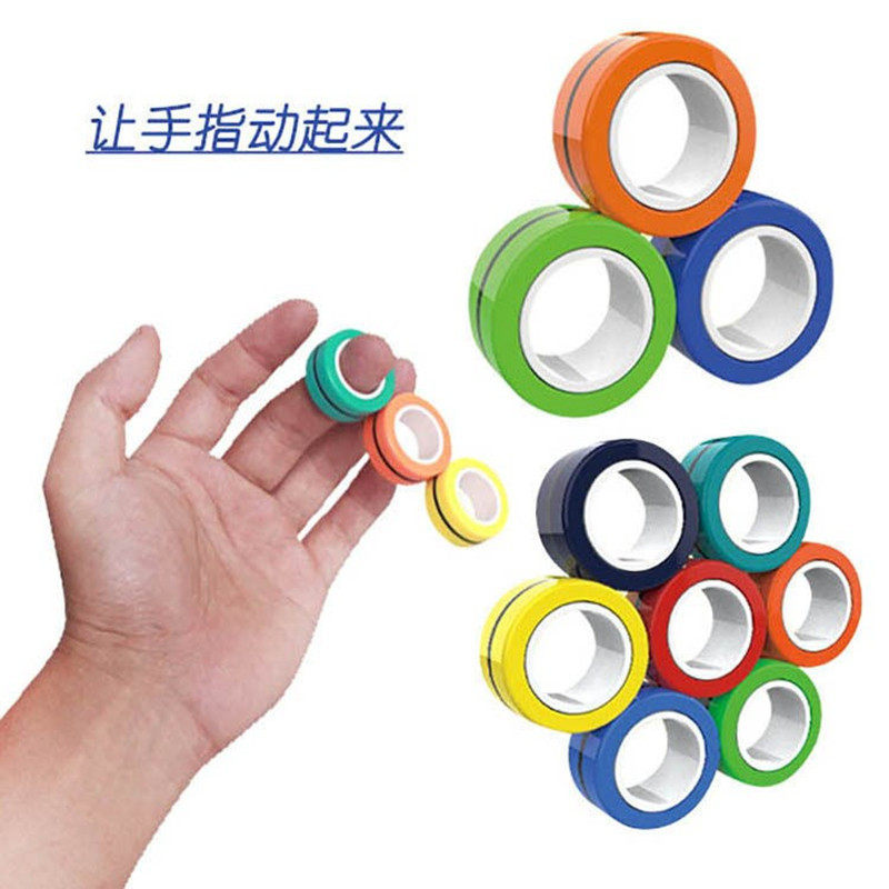 磁力旋转磁力指环解压减压