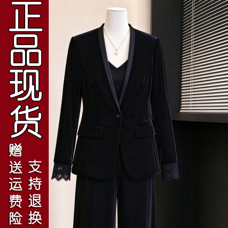轻奢重工V领丝绒开衫4