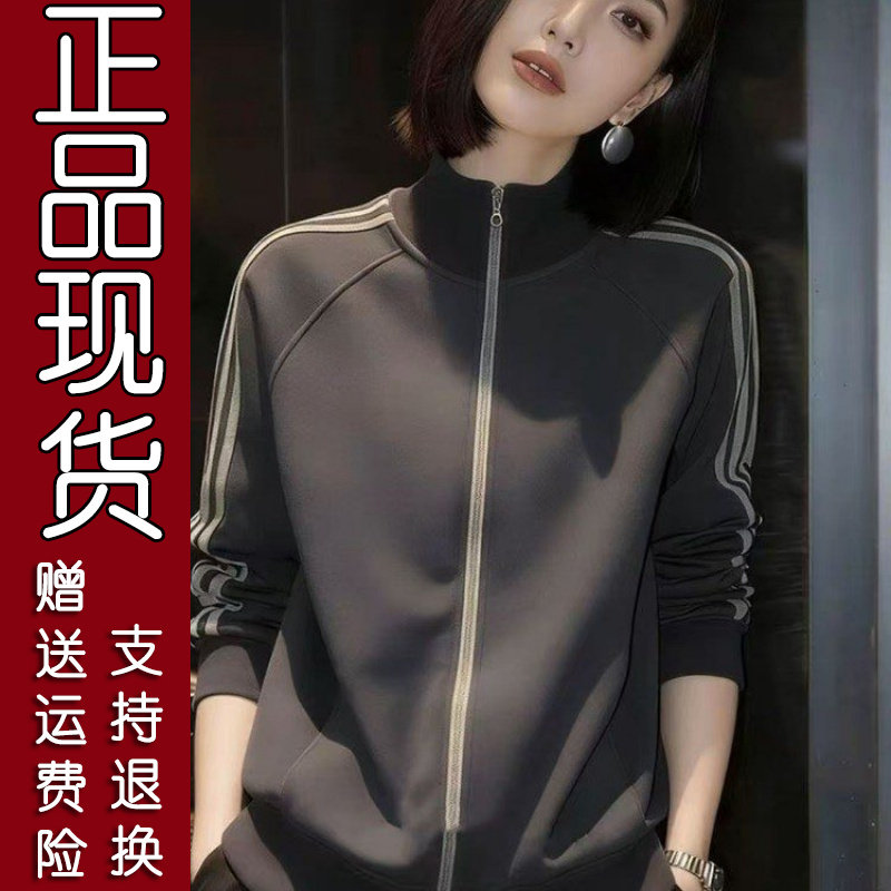 韩版运动风短款外套04