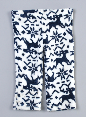 117日单男女童珊瑚绒家居裤L77485时尚雪花纹秋冬季加厚保暖睡裤