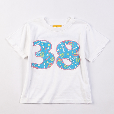 短袖贴布印花舒适直筒休闲上衣