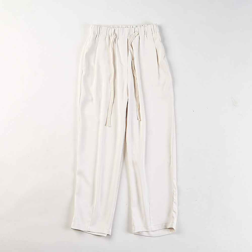 韩版松紧腰抽绳休闲裤女