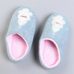 426品质卡通刺绣毛绒棉拖鞋 80241减龄少女感居家保暖防滑地板拖鞋