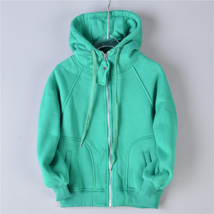 卫衣4.18L73880纯色拉链连帽衫 开衫 男女孩童青少年外套 亲子装 韩版