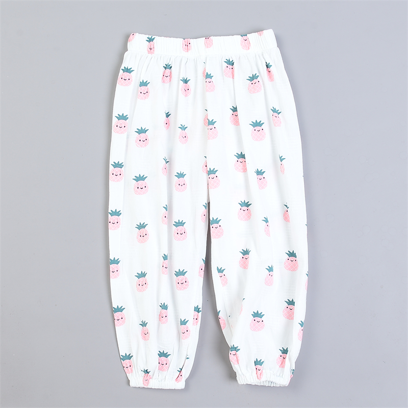 高品质纯棉印花男女儿童防蚊裤