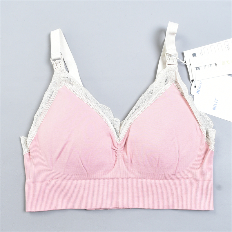 619精品蕾丝花边哺乳文胸81873柔软亲肤防下垂四季款喂奶胸罩内衣