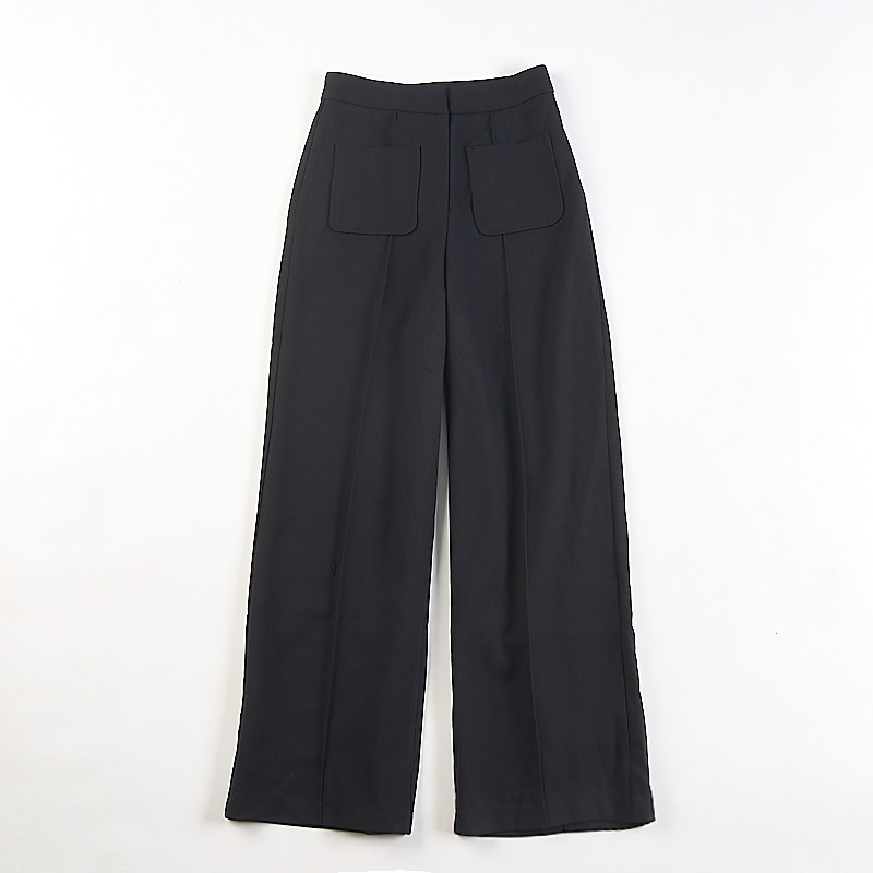 品质纯色高腰显瘦阔腿长裤女H83961秋季新款宽松百搭垂感休闲西裤,女装/女士精品,休闲裤,淘宝优惠券,粉丝福利购,淘宝优惠卷